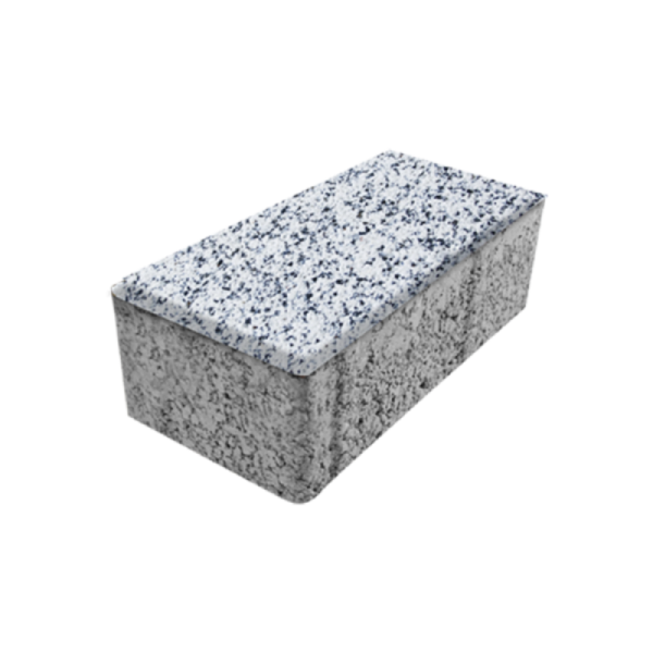 10*20 (6 CM) KUMLAMALI DİKDÖRTGEN PARKE BEYAZ