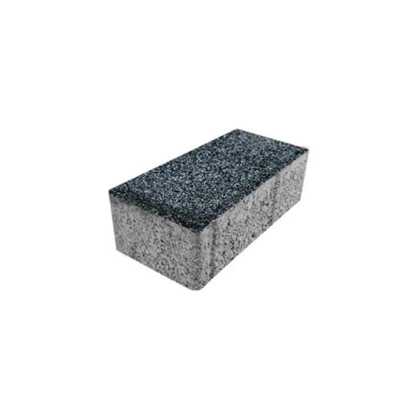 10*20 (8 CM) KUMLAMALI DİKDÖRTGEN PARKE SİYAH